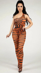2 Pc. Tiger Print Body Suit